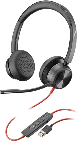 Plantronics Blackwire 8225 - Headset - Actieve noise-cancelling - Zwart