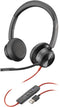 Plantronics Blackwire 8225 - Headset - Geluidsonderdrukking - Zwart