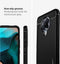 Spigen Rugged Armor - Soft case - Schokbestendig en krasbestendig - Zwart