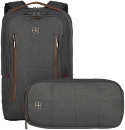 WENGER CityUpgrade 16" - Rugzak met slingtas - Gewatteerd laptop- en tabletvak - Grijs