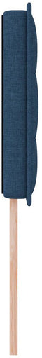 vidaXL - Hoofdbord - met - Lijnenontwerp - in - Blauw - - - 80 - cm - - - Stof