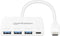 Manhattan 168434 - USB 3.1 Gen 1-hub - 3x USB-A + USB-C PD 100W - Wit