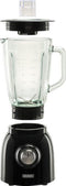 Bourgini Nostalgic Blender Black 1.5L - Glazen kan - Zwart - Ijscrusher - Mixer - 600 Watt
