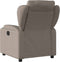 Fauteuil verstelbaar stof taupe