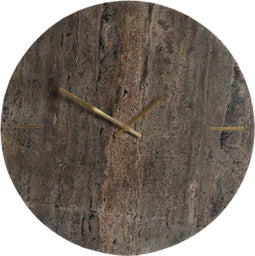 Light & Living - Klok JENAY - 43x1.5x43cm - Bruin