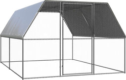 vidaXL - Kippenhok - 3x4x2 - m - gegalvaniseerd - staal