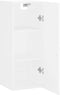 vidaXL - Wandkast - 34,5x34x90 - cm - bewerkt - hout - wit