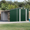 vidaXL - Tuinschuur - 277x365,5x179 - cm - gegalvaniseerd - staal - groen
