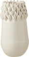 J-Line vaas Ibiza - keramiek - wit - small - 27 cm hoog