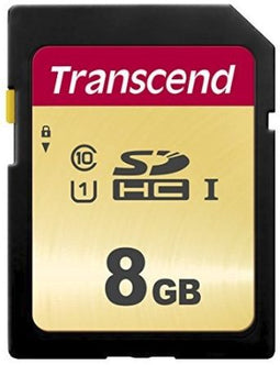 Transcend 500S - SDHC UHS-I U3 - 8GB - Lezen 95MB/s Schrijven 60MB/s