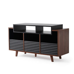 NorStone Oslo 1200 - Platenspeler audio meubel - 3 platenbakken - Walnoot