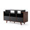 NorStone Oslo 1200 - Platenspeler audio meubel - 3 platenbakken - Walnoot