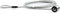 Natec NZL-0225 - Security Cable - LOBSTER KEY 180 cm - Zilver