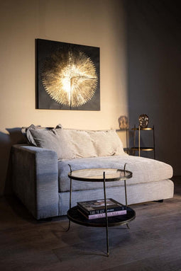 PTMD Ezina Wanddecoratie - H3 x Ø90 cm - Ijzer - Grijs