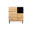 Roxxz Design Wall cabinet Azore - Natural - Modern cabinet - 80x42x90cm