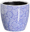 Plantenbakkenset Blauw Terra cotta 19 x 19 x 17 cm Cirkelvormig (2 Stuks)