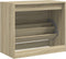 Schoenenkast 80x42x69 cm bewerkt hout sonoma eikenkleurig