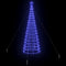 LED Kerstboom met 800 LED met grondpennen Blauw 400 cm IJzer