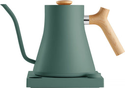 Fellow Stagg EKG - Electric Pour-Over Kettle - Smoke Green with maple handle