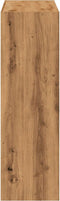 vidaXL - Boekenkast - 102x32x102 - cm - bewerkt - hout - artisanaal - eikenkleurig