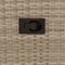 vidaXL - Tuinstoel - verstelbaar - met - kussens - poly - rattan - beige