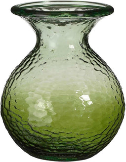 Mica Decorations Vaas Qin - 20x20x24 cm - Gerecycled Glas - Groen