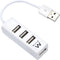 Ewent EW1122 - Mini USB 2.0 Hub - 4-poorts - Wit
