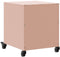vidaXL - Nachtkastjes - 2 - st - 36x39x43,5 - cm - staal - roze