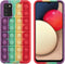 iMoshion Hoesje Geschikt voor Samsung Galaxy A02s Hoesje Siliconen - iMoshion Pop It Fidget Toy - Pop It hoesje - Rainbow