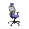 Piqueras y Crespo 1D036G2 - Bureaustoel - Hoofdsteun en verstelbare hoogte - Licht Blauw