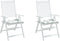 vidaXL - Stoelkussens - 2 - st - bladpatroon - 50x50x3 - cm - stof