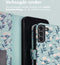 iMoshion Hoesje Geschikt voor Samsung Galaxy S21 FE Hoesje Met Pasjeshouder - iMoshion Design Bookcase smartphone - Blauw / Blue Flowers