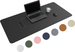 WURK Muismat XXL - Bureau Onderlegger - Inclusief Kabel Clip - 120x60 - Zwart
