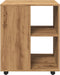 vidaXL - Rolkast - 60x53x72 - cm - bewerkt - hout - artisanaal - eikenkleurig