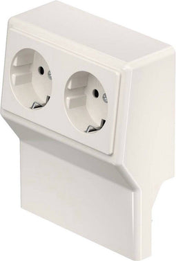 OBO Bettermann SL 2GT2050 cws Inzetstuk voor stopcontact voor Accessoires voor elektroplintsysteem Crème-wit 1 stuk(s)