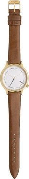 Komono Estelle Prime Cognac horloge dames - bruin - messing