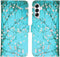 iMoshion Hoesje Geschikt voor Samsung Galaxy A14 (5G) Hoesje Met Pasjeshouder - iMoshion Design Softcase Bookcase - Wit / Blossom