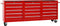 vidaXL - Gereedschapswagen - met - 21 - lades - staal - rood