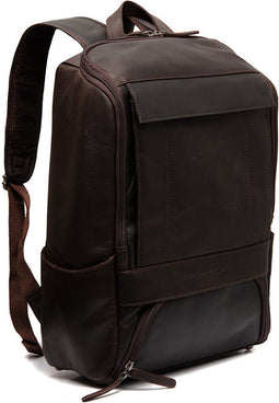 Chesterfield Rich Leren Laptop Rugtas - 15,4 inch - Bruin