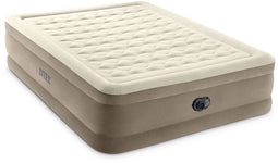 Intex Ultra Plush Luchtbed - 152x203x46cm - Ingebouwde pomp - Beige