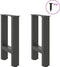 vidaXL - Salontafelpoten - 2 - st - 28x(42-43) - cm - staal - antraciet