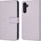 iMoshion Hoesje Geschikt voor Samsung Galaxy A14 (5G) / A14 (4G) Hoesje Met Pasjeshouder - iMoshion Design Bookcase smartphone - Paars / White Daisy