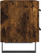 vidaXL - Nachtkastje - 40x35x47,5 - cm - bewerkt - hout - gerookt - eikenkleurig
