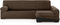 Hoes voor chaise longue met lange armleuning rechts Eysa ULISES Bruin 170 x 110 x 310 cm
