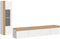 Furnilux Ruda - Wandkast / Rek Systeem - 2-delig - Wit en Artisan Oak Decor - 225x34x33 cm