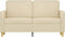 vidaXL - Tweezitsbank - 120 - cm - stof - crèmekleurig
