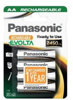 Panasonic NiMH Mignon AA - Batterij 2450mAh - 1,2V (4 stuks)