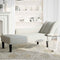 vidaXL - Chaise - longue - met - rechterarmleuning - fluweel - lichtgrijs