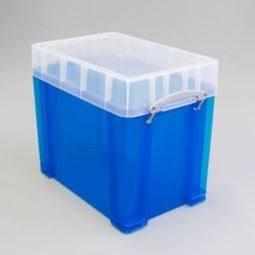 Opbergbox RUB 19XL transparant blauw