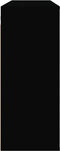 vidaXL - Wandkast - 80x33x80 - cm - bewerkt - hout - zwart
